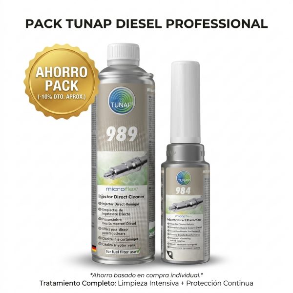 Pack TUNAP 989 + 984 – Limpiador y Protector de Inyectores Diésel