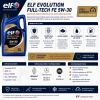 ELF Evolution Full Tech FE 5W30 5L aceite motor sintético Renault RN0720 ACEA C4 compatible DPF FAP con tecnología Fuel Economy y Low SAPS.
