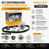 Infografía kit distribución Continental CT1035WP3 con bomba de agua, correa, tensores y datos técnicos OEM