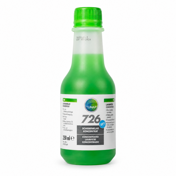 TUNAP 726 concentrado lavaparabrisas anticongelante -20 °C 250 ml