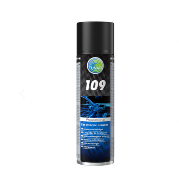 Tunap 109 Limpiador Multifunción Foam Tunap 400 ml – Limpieza interior coche, plástico, tapicería y cristal, aroma limón