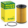 Filtro de aceite MANN-FILTER HU 7020 Z de cartucho con junta de estanqueidad, para determinadas motorizaciones 1.6 TDI y 2.0 TDI Volkswagen, Audi, Seat y Skoda.