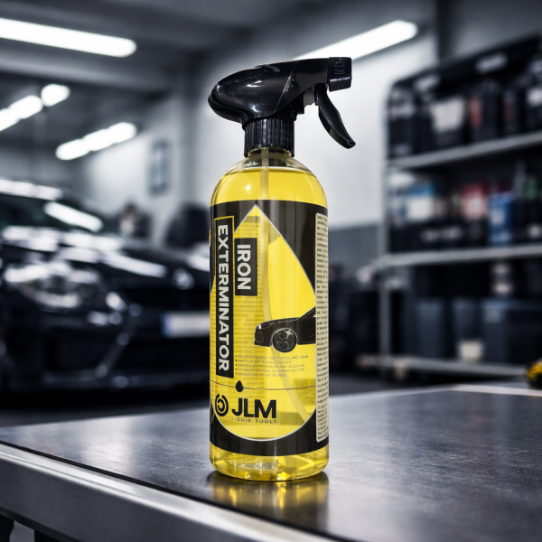 JLM Iron Exterminator 750 ml – Limpia Llantas Profesional, Elimina Polvo de Frenos y Suciedad Incrustada