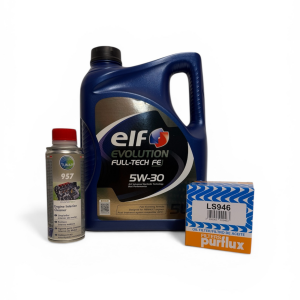 Pack Mantenimiento Vialine Professional Aceite ELF 5W30 RN0720 Filtro Purflux y Limpiador Tunap 957