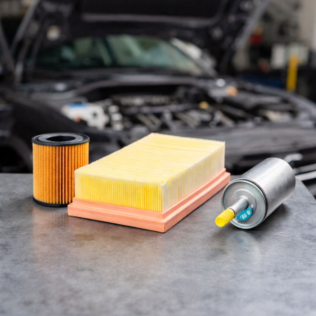 cambiar filtros coche mantenimiento filtro aceite aire combustible