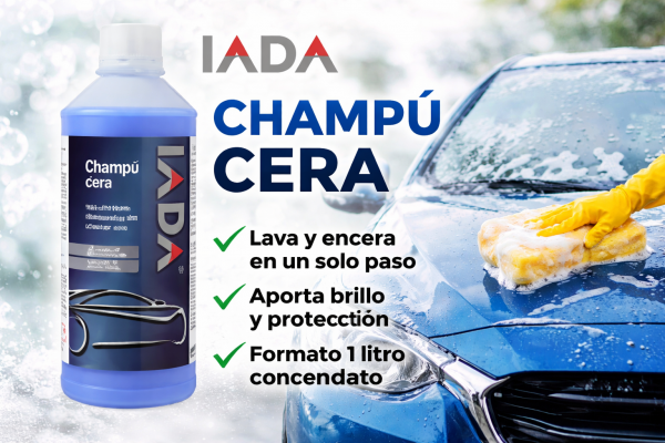 IADA Champú Cera lava y encera en un solo paso con brillo y protección