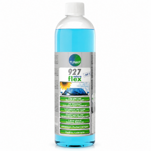 TUNAP 927 limpiaparabrisas concentrado 1L para todo el año, con protección hasta -60 °C. Ayuda a eliminar sal, insectos, aceite y suciedad.
