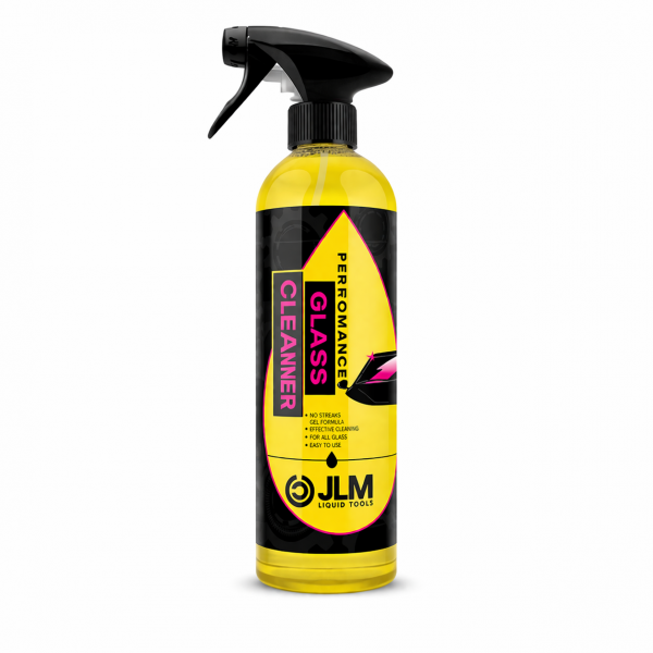 JLM Glass Cleaner 750 ml limpiacristales coche en gel sin marcas para parabrisas y cristales