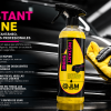 JLM Instant Shine 750 ml limpiador rápido coche con microfibra aplicando brillo sin agua