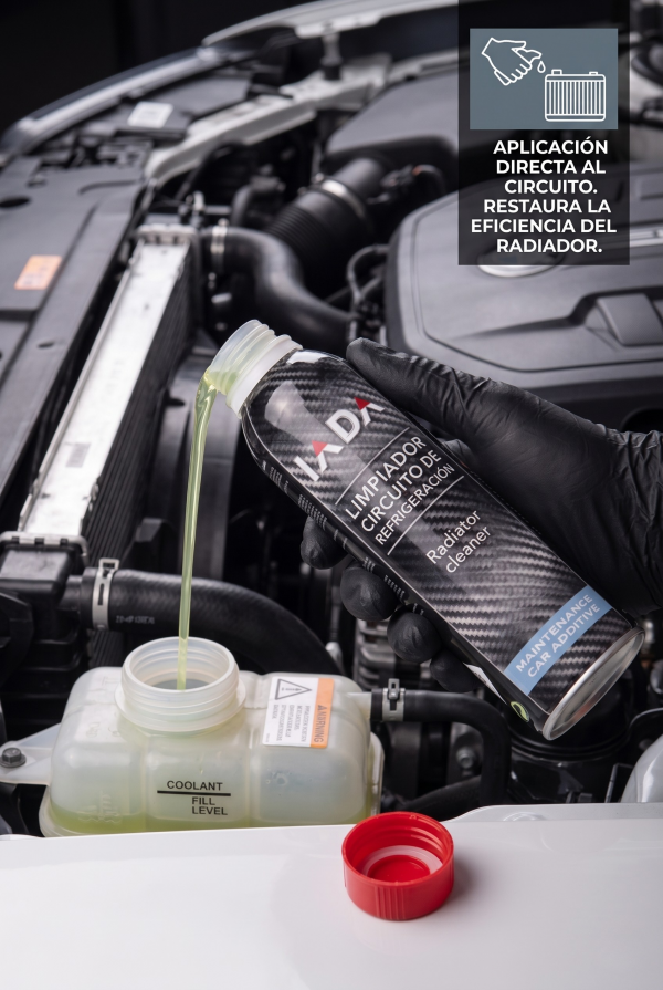 iada limpiadro secundaria ok aplicacion de Limpiador circuito de refrigeración IADA 300 ml