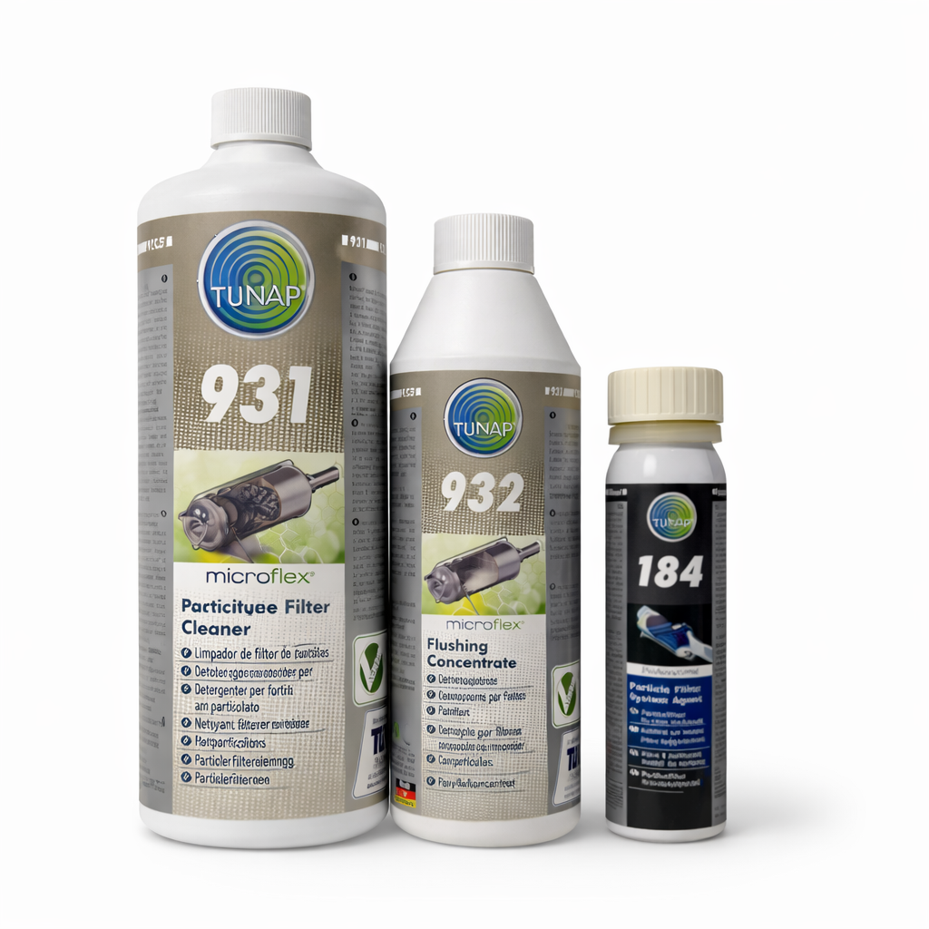 Pack TUNAP 931 932 184 para limpieza profesional de filtro de partículas DPF FAP GPF