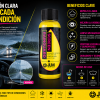 Infografía JLM Screen Rainguard 100 ml con beneficios antilluvia y limpieza para parabrisas de coche