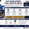 Pack 2 x ELF Evolution Full Tech FE 5W30 5L Aceite Motor Sintético Renault RN0720 ACEA C4 DPF FAP