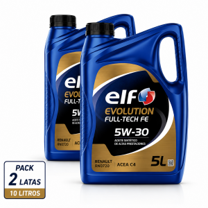 Pack 2 ELF Evolution Full Tech FE 5W30 10 Litros Beneficios y Homologaciones