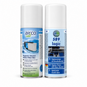 Pack Vialine TUNAP 996 y 589 para limpieza del aire acondicionado y eliminación de olores del habitáculo