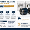 Pack 2 Filtros de Aceite Originales Renault 152089599R para Motor 1.5 dCi