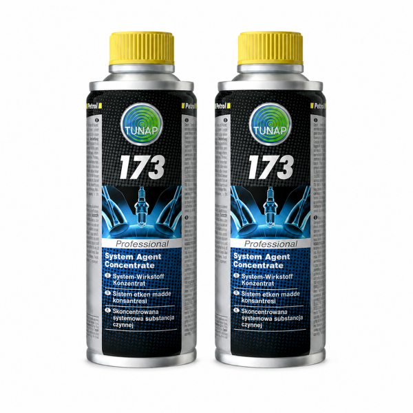 Pack de 2 botellas TUNAP 173 de 200 ml para limpieza y protección de inyectores gasolina