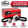 Infografía Gates PowerGrip KP15627XS con bomba de agua, correa, tensor y comprobación de compatibilidad por bastidor