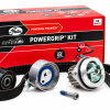Kit de distribución con bomba de agua Gates PowerGrip KP15581XS con correa, tensor y rodillo guía