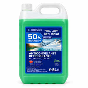 Anticongelante refrigerante verde RecOficial 50% 5L listo para usar