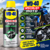 WD-40 Specialist Moto Cera Lucidante 400 ml, spray protector que aporta brillo duradero, repele el agua y protege la pintura y los cromados de motocicletas.
