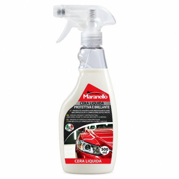 Maranello cera líquida protectora 500 ml con carnauba y pulverizador