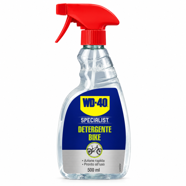 WD-40 Specialist Bike Limpiador Total 500 ml, pulverizador para limpiar cuadros y componentes de bicicletas de montaña y carretera.