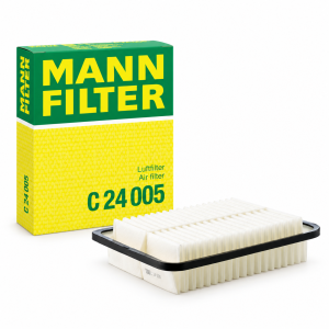 Filtro de aire de motor MANN-FILTER C 24 005 con caja original para determinadas versiones Toyota Auris, Corolla, Avensis y Yaris