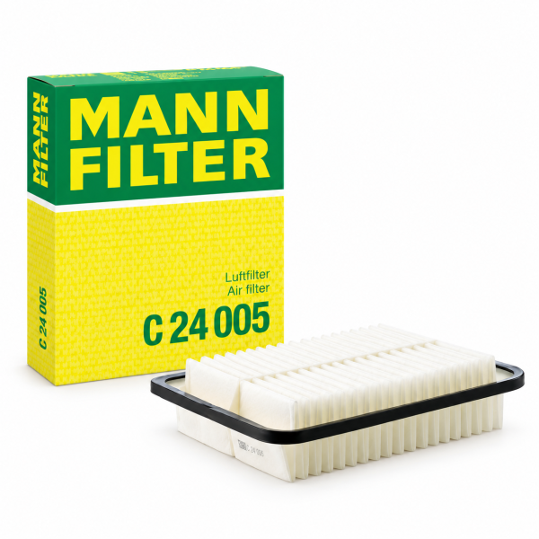 Filtro de aire de motor MANN-FILTER C 24 005 con caja original para determinadas versiones Toyota Auris, Corolla, Avensis y Yaris